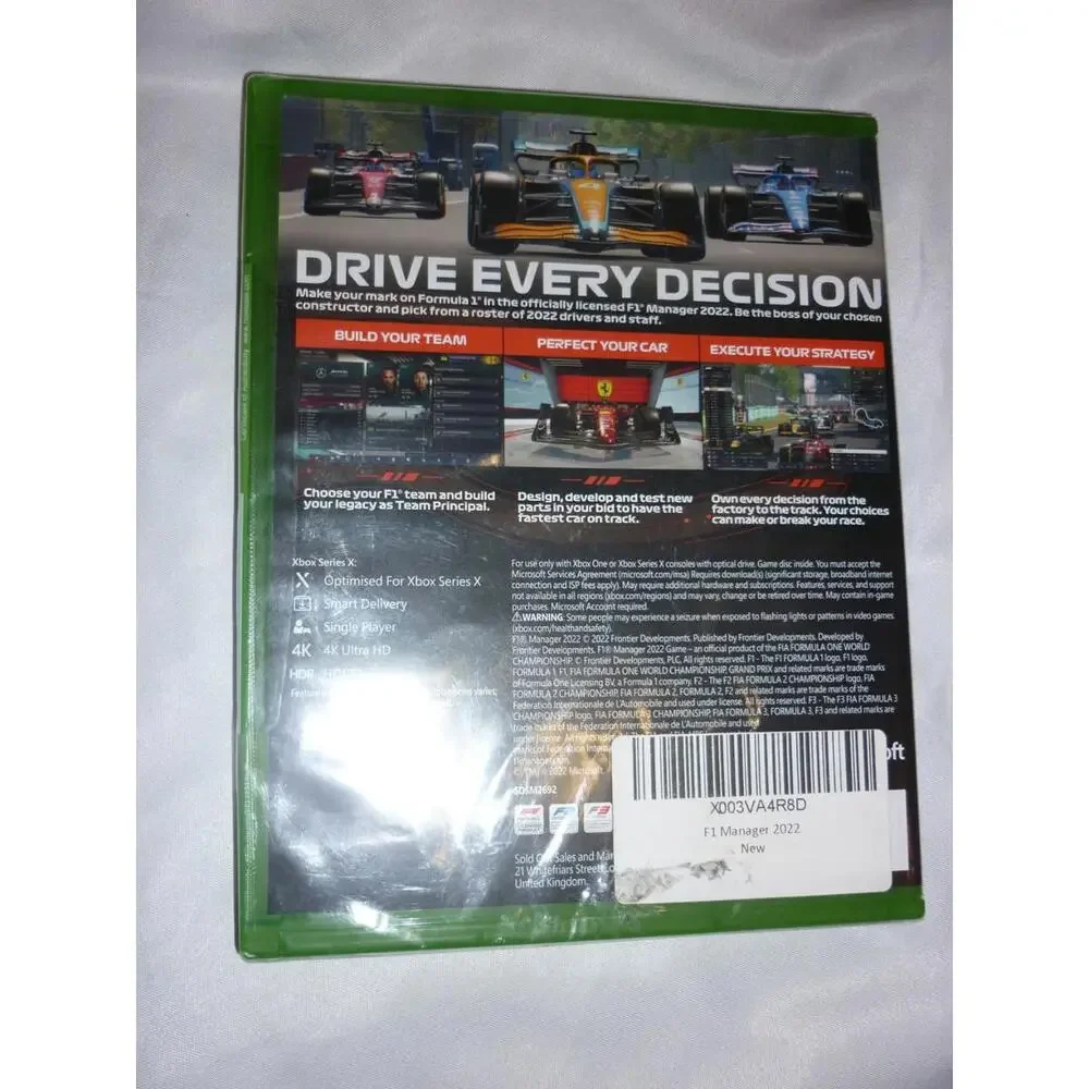 NEW F1 Manager 22 For‎ Xbox Series X / One Sealed